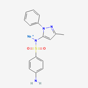 molecular formula C16H16N4NaO2S B1144365 Sulfapyrazole sodium CAS No. 18179-65-2
