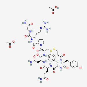 molecular formula C48H68N14O14S2 B1144367 Desmopressin diacetate CAS No. 16789-98-3
