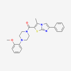 (4-(2-Methoxyphenyl)piperazin-1-yl)(3-methyl-6-phenylimidazo[2,1-b]thiazol-2-yl)methanone