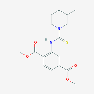 Dimethyl 2-{[(3-methylpiperidin-1-yl)carbonothioyl]amino}terephthalate