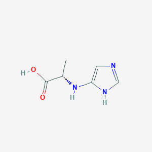 molecular formula C6H9N3O2 B1144371 (S)-2-((1H-Imidazol-4-yl)amino)propanoic acid CAS No. 15501-12-9