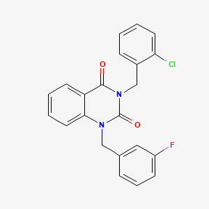 3-(2-chlorobenzyl)-1-(3-fluorobenzyl)quinazoline-2,4(1H,3H)-dione