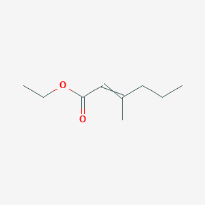 molecular formula C9H16O2 B1144374 Ethyl 3-methylhex-2-enoate CAS No. 15677-00-6