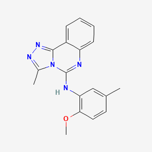 N-(2-methoxy-5-methylphenyl)-3-methyl[1,2,4]triazolo[4,3-c]quinazolin-5-amine