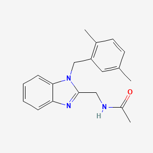 N-{[1-(2,5-dimethylbenzyl)-1H-benzimidazol-2-yl]methyl}acetamide