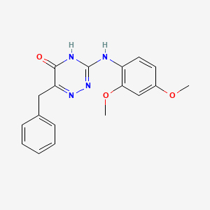 6-benzyl-3-[(2,4-dimethoxyphenyl)amino]-1,2,4-triazin-5(4H)-one