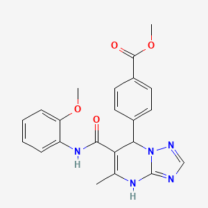 Methyl 4-{6-[(2-methoxyphenyl)carbamoyl]-5-methyl-4,7-dihydro[1,2,4]triazolo[1,5-a]pyrimidin-7-yl}benzoate