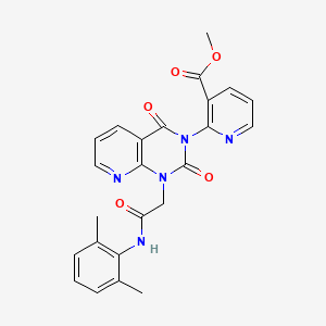 methyl 2-(1-{[(2,6-dimethylphenyl)carbamoyl]methyl}-2,4-dioxo-1H,2H,3H,4H-pyrido[2,3-d]pyrimidin-3-yl)pyridine-3-carboxylate