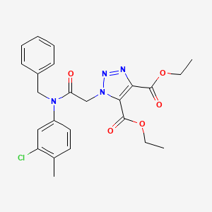 diethyl 1-{2-[benzyl(3-chloro-4-methylphenyl)amino]-2-oxoethyl}-1H-1,2,3-triazole-4,5-dicarboxylate