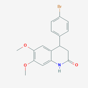 4-(4-Bromo-phenyl)-6,7-dimethoxy-3,4-dihydro-1H-quinolin-2-one