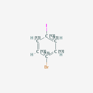 molecular formula ¹³C₆H₄BrI B1144398 1-Bromo-4-iodobenzene-13C6 CAS No. 1261170-84-6