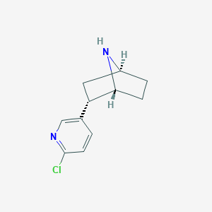 molecular formula C11H13ClN2.C4H6O6 B114440 (+)-艾匹巴替丁 CAS No. 152378-30-8