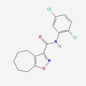 N-(2,5-dichlorophenyl)-5,6,7,8-tetrahydro-4H-cyclohepta[d][1,2]oxazole-3-carboxamide