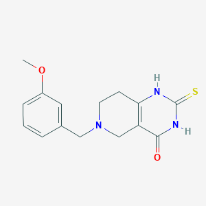 6-(3-methoxybenzyl)-2-thioxo-2,3,5,6,7,8-hexahydropyrido[4,3-d]pyrimidin-4(1H)-one