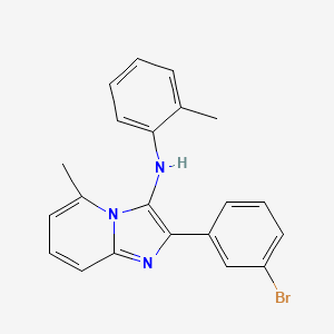 2-(3-bromophenyl)-5-methyl-N-(2-methylphenyl)imidazo[1,2-a]pyridin-3-amine