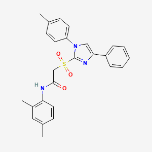 N-(2,4-dimethylphenyl)-2-{[1-(4-methylphenyl)-4-phenyl-1H-imidazol-2-yl]sulfonyl}acetamide