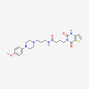 4-(2,4-dioxo-1H-thieno[3,2-d]pyrimidin-3-yl)-N-[3-[4-(4-methoxyphenyl)piperazin-1-yl]propyl]butanamide