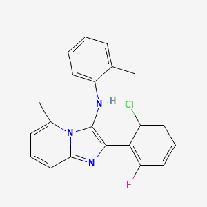 2-(2-chloro-6-fluorophenyl)-5-methyl-N-(2-methylphenyl)imidazo[1,2-a]pyridin-3-amine