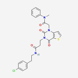 N-(4-chlorophenethyl)-3-(1-(2-(methyl(phenyl)amino)-2-oxoethyl)-2,4-dioxo-1,2-dihydrothieno[3,2-d]pyrimidin-3(4H)-yl)propanamide