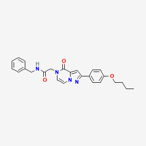 N-benzyl-2-(2-(4-butoxyphenyl)-4-oxopyrazolo[1,5-a]pyrazin-5(4H)-yl)acetamide