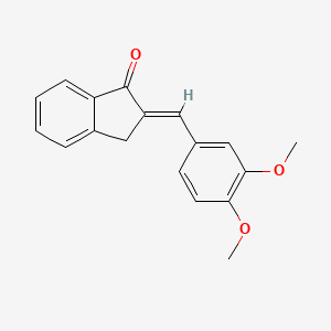 2-(3,4-Dimethoxybenzylidene)-1-indanone