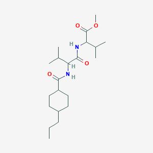 molecular formula C21H38N2O4 B11444213 methyl N-[(4-propylcyclohexyl)carbonyl]valylvalinate 