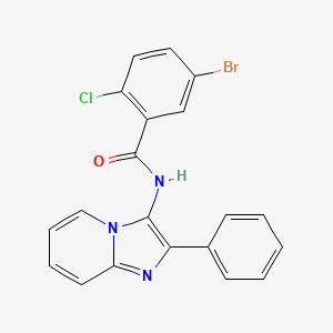 5-Bromo-2-chloro-N-{2-phenylimidazo[1,2-A]pyridin-3-YL}benzamide