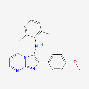 N-(2,6-dimethylphenyl)-2-(4-methoxyphenyl)imidazo[1,2-a]pyrimidin-3-amine