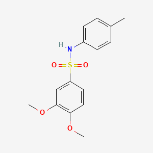 3,4-dimethoxy-N-(4-methylphenyl)benzenesulfonamide