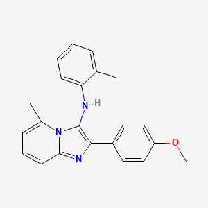 2-(4-methoxyphenyl)-5-methyl-N-(2-methylphenyl)imidazo[1,2-a]pyridin-3-amine