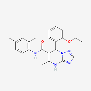 molecular formula C23H25N5O2 B11444287 N-(2,4-dimethylphenyl)-7-(2-ethoxyphenyl)-5-methyl-4,7-dihydro[1,2,4]triazolo[1,5-a]pyrimidine-6-carboxamide 