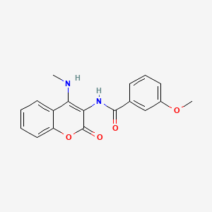 3-methoxy-N-[4-(methylamino)-2-oxo-2H-chromen-3-yl]benzamide