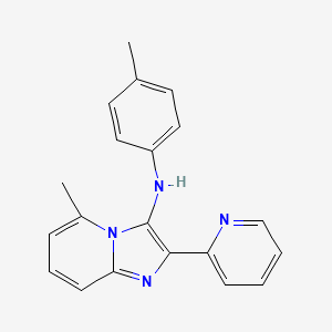 molecular formula C20H18N4 B11444353 5-methyl-N-(4-methylphenyl)-2-pyridin-2-ylimidazo[1,2-a]pyridin-3-amine 