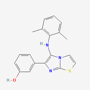 3-{5-[(2,6-Dimethylphenyl)amino]imidazo[2,1-b][1,3]thiazol-6-yl}phenol