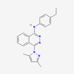 4-(3,5-dimethyl-1H-pyrazol-1-yl)-N-(4-ethylphenyl)phthalazin-1-amine