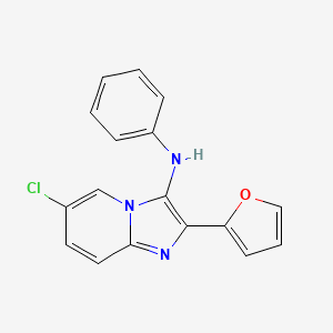 6-chloro-2-(furan-2-yl)-N-phenylimidazo[1,2-a]pyridin-3-amine