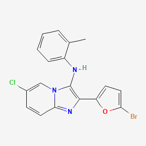 2-(5-bromofuran-2-yl)-6-chloro-N-(2-methylphenyl)imidazo[1,2-a]pyridin-3-amine