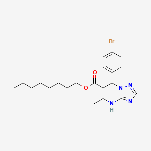 Octyl 7-(4-bromophenyl)-5-methyl-4,7-dihydro[1,2,4]triazolo[1,5-a]pyrimidine-6-carboxylate