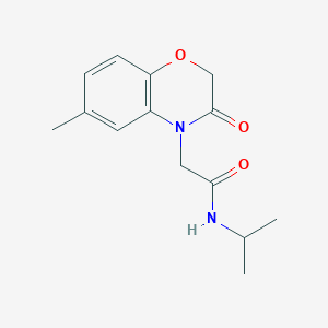 4H-1,4-Benzoxazine-4-acetamide, 2,3-dihydro-6-methyl-N-(1-methylethyl)-3-oxo-