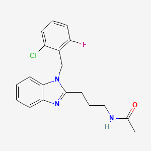 N-{3-[1-(2-chloro-6-fluorobenzyl)-1H-benzimidazol-2-yl]propyl}acetamide