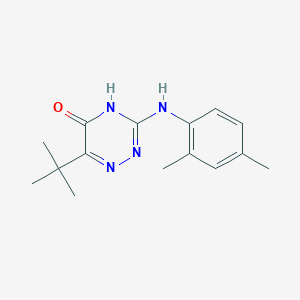 molecular formula C15H20N4O B11444494 6-Tert-butyl-3-[(2,4-dimethylphenyl)amino]-1,2,4-triazin-5-ol 