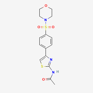 N-{4-[4-(Morpholine-4-sulfonyl)phenyl]-1,3-thiazol-2-YL}acetamide