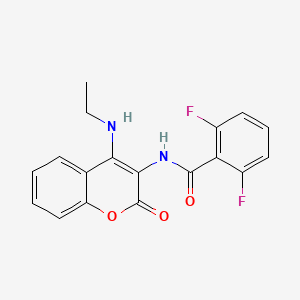 N-[4-(ethylamino)-2-oxo-2H-chromen-3-yl]-2,6-difluorobenzamide