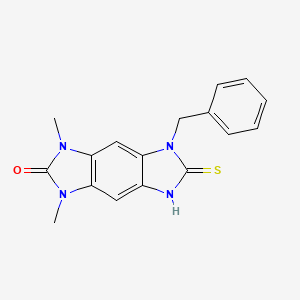 5-benzyl-1,3-dimethyl-6-sulfanyl-3,5-dihydroimidazo[4,5-f][1,3]benzimidazol-2(1H)-one