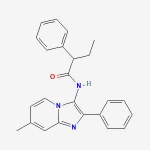 N-(7-methyl-2-phenylimidazo[1,2-a]pyridin-3-yl)-2-phenylbutanamide