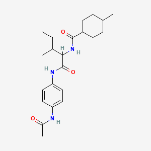 N-[4-(acetylamino)phenyl]-N~2~-[(4-methylcyclohexyl)carbonyl]isoleucinamide