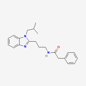 N-{3-[1-(2-methylpropyl)-1H-benzimidazol-2-yl]propyl}-2-phenylacetamide