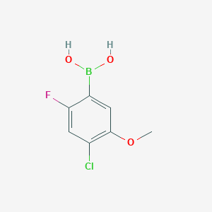 molecular formula C7H7BClFO3 B114446 (4-氯-2-氟-5-甲氧基苯基)硼酸 CAS No. 153122-60-2