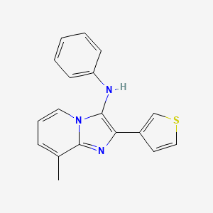 8-methyl-N-phenyl-2-(thiophen-3-yl)imidazo[1,2-a]pyridin-3-amine