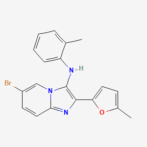 6-bromo-2-(5-methylfuran-2-yl)-N-(2-methylphenyl)imidazo[1,2-a]pyridin-3-amine